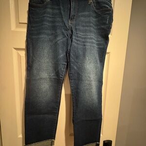 Kut from the Kloth Men's Dark Blue Straight Jeans